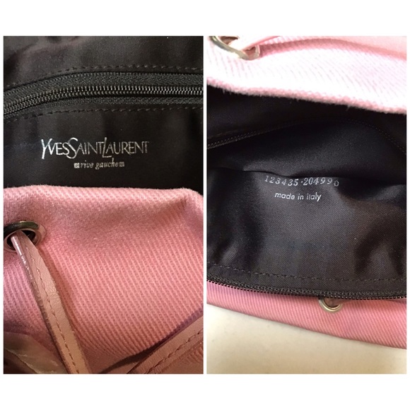 🛍Pink YSL YVES SAINT LAUREN Canvas Kahala Tote PM - Picture 9 of 9